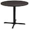 Flash Furniture Round 35.5" W, 35.5" L, 30" H, Laminate Top, Grey GC-M-BLK-15-GRY-GG - alternate 8